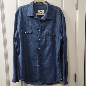 Joseph Abboud Snap Button Denim Shirt - XL